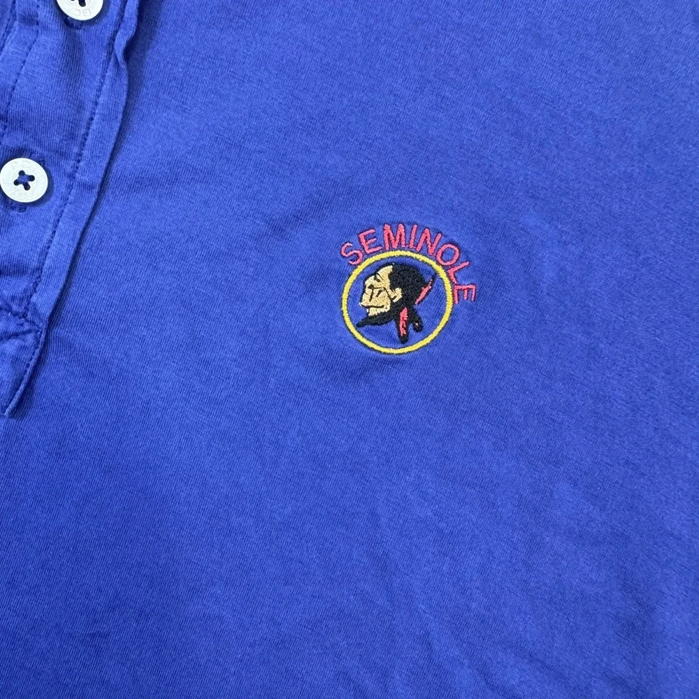 Polo‎ Golf Ralph Lauren Polo Shirt Mens XL Blue Seminole Logo Pima Cotton Short